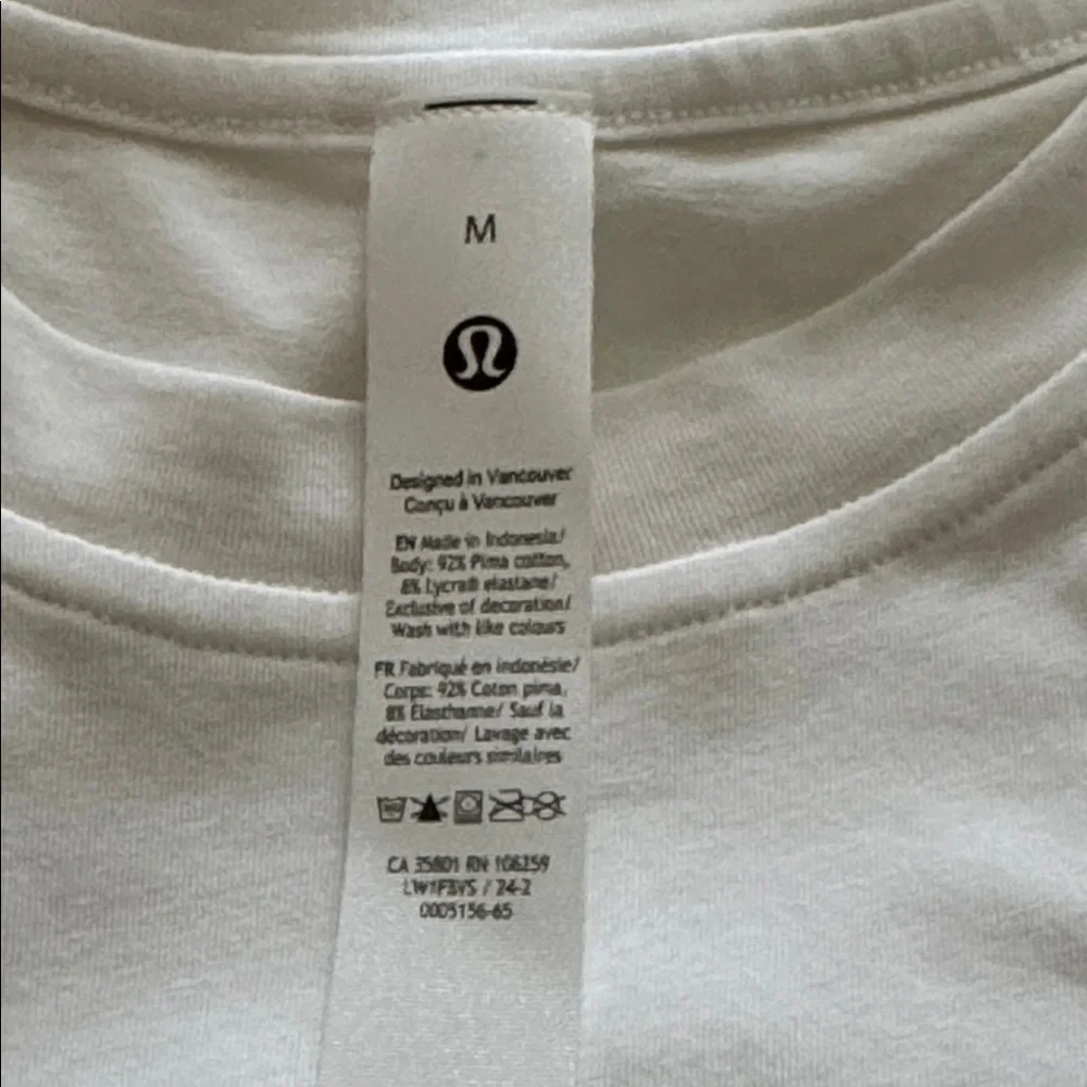 NWT Lululemon Long Cotton Crewneck Tank - Picture 8 of 9